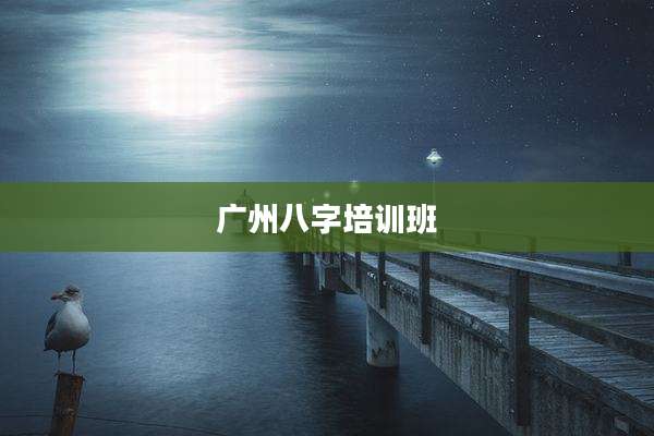 广州八字培训班