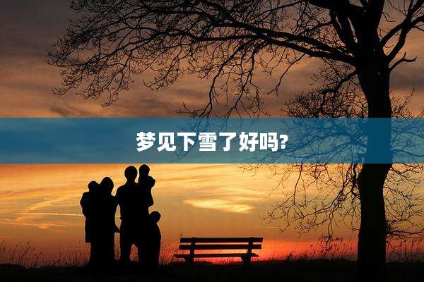 梦见下雪了好吗?
