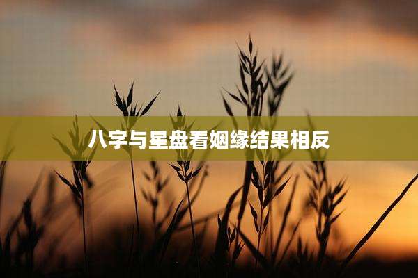 八字与星盘看姻缘结果相反