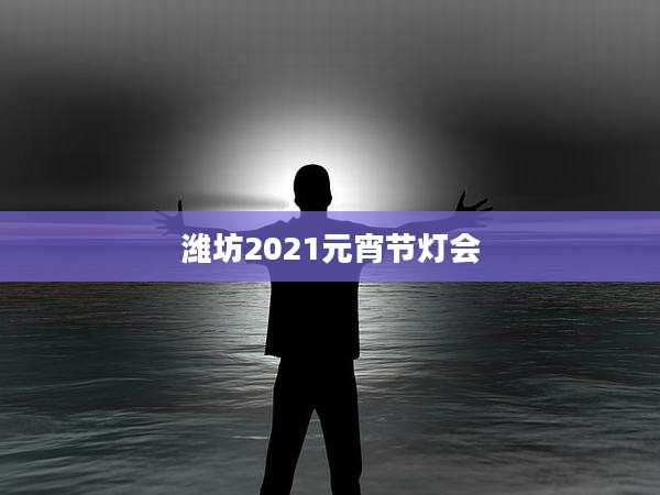 潍坊2021元宵节灯会