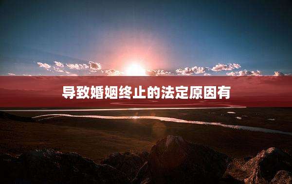导致婚姻终止的法定原因有