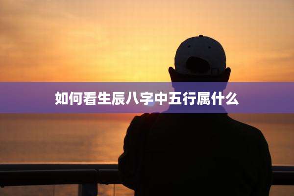 如何看生辰八字中五行属什么