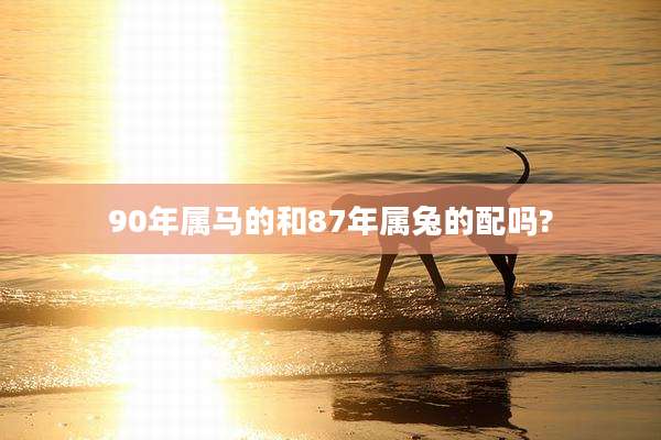 90年属马的和87年属兔的配吗?