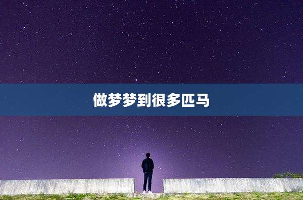 做梦梦到很多匹马