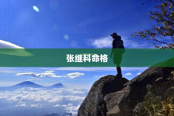 张继科命格