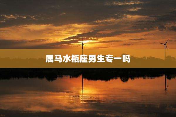 属马水瓶座男生专一吗