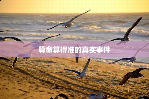 算命算得准的真实事件