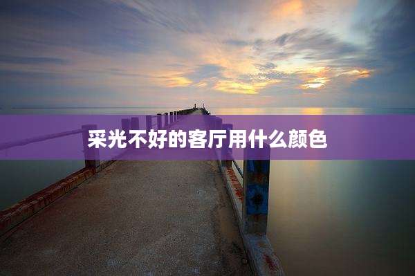 采光不好的客厅用什么颜色