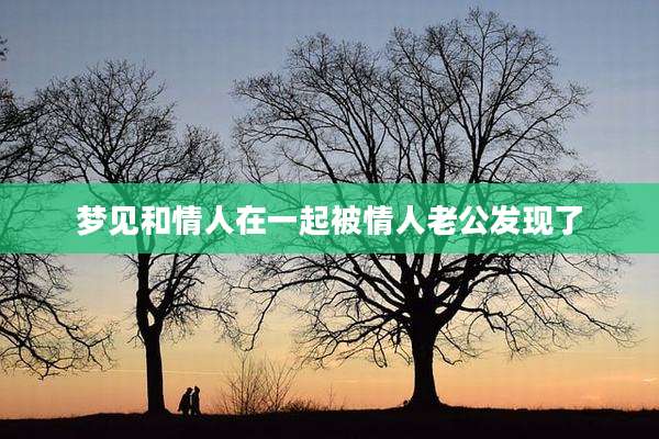 梦见和情人在一起被情人老公发现了
