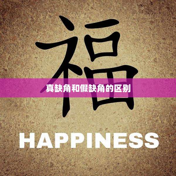 真缺角和假缺角的区别