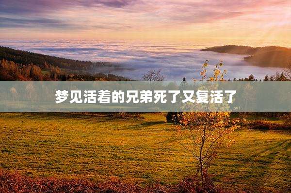 梦见活着的兄弟死了又复活了