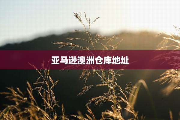 亚马逊澳洲仓库地址