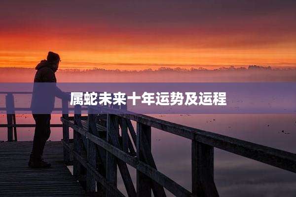 属蛇未来十年运势及运程