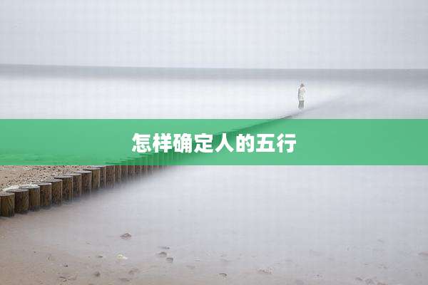 怎样确定人的五行