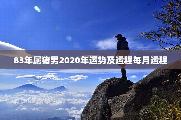 83年属猪男2020年运势及运程每月运程
