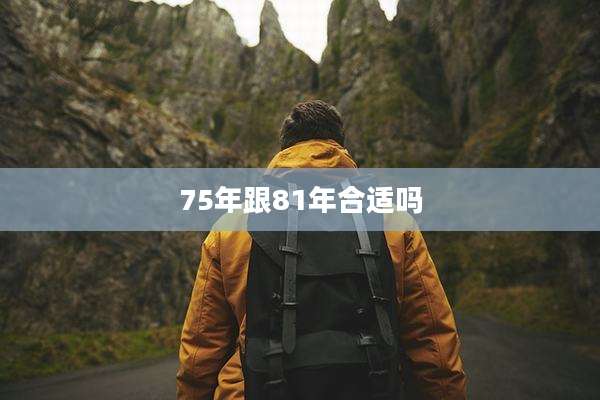 75年跟81年合适吗
