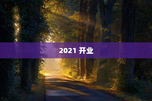 2021 开业