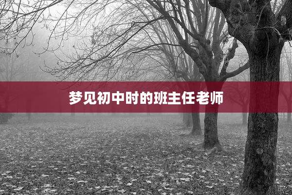梦见初中时的班主任老师