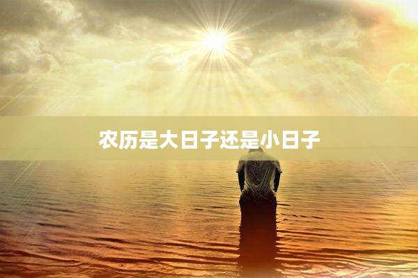 农历是大日子还是小日子
