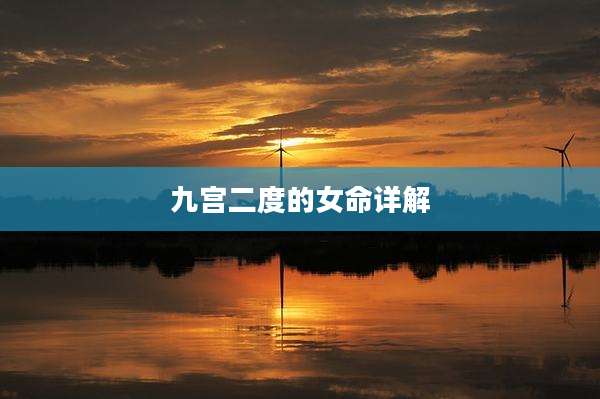 九宫二度的女命详解