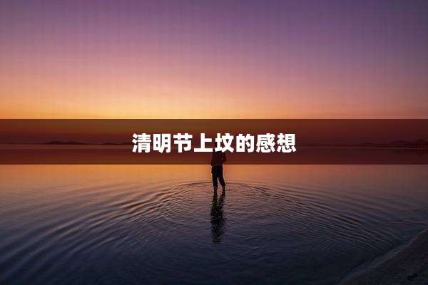 清明节上坟的感想