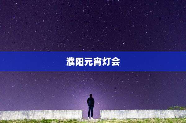 濮阳元宵灯会