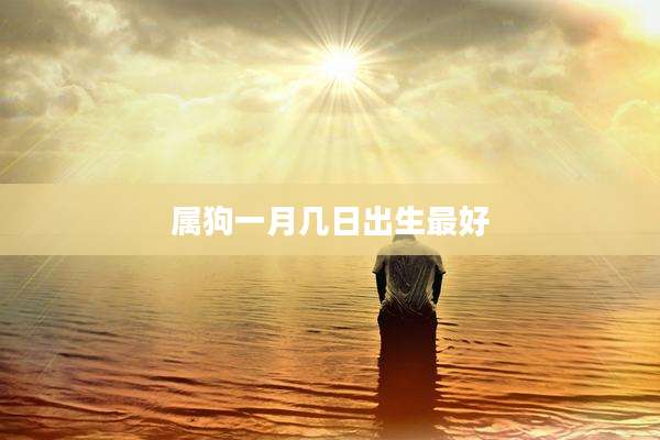 属狗一月几日出生最好