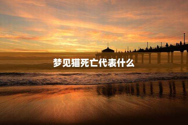 梦见猫死亡代表什么