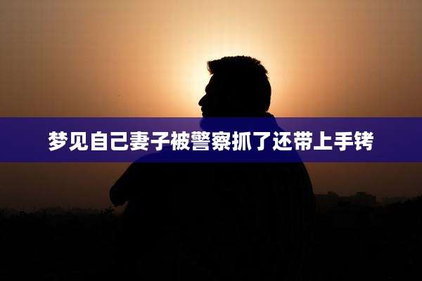 梦见自己妻子被警察抓了还带上手铐
