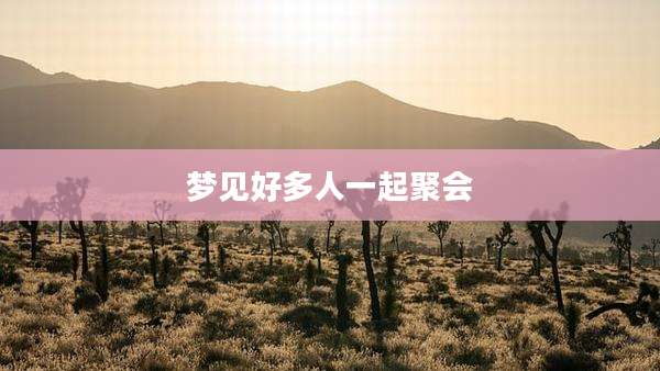 梦见好多人一起聚会