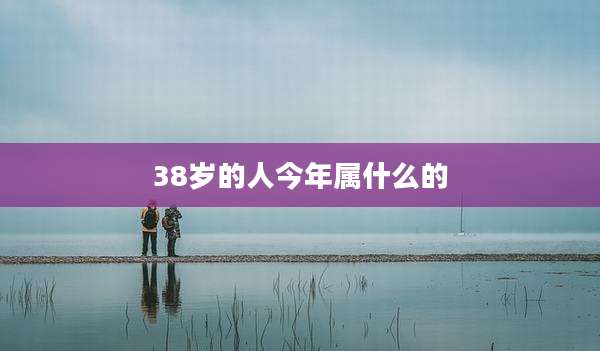 38岁的人今年属什么的