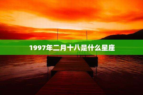 1997年二月十八是什么星座