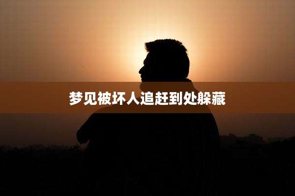 梦见被坏人追赶到处躲藏