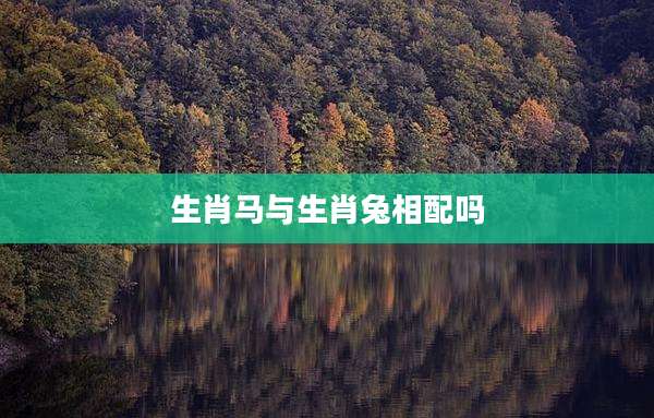生肖马与生肖兔相配吗