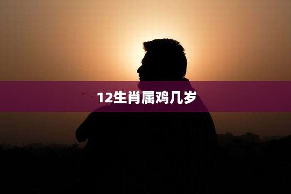 12生肖属鸡几岁