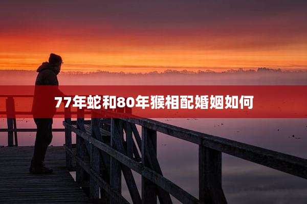 77年蛇和80年猴相配婚姻如何