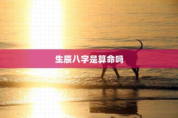 生辰八字是算命吗