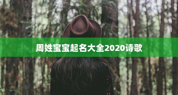 周姓宝宝起名大全2020诗歌