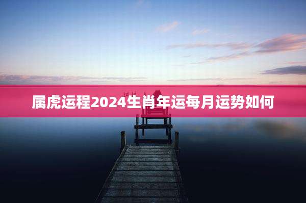 属虎运程2024生肖年运每月运势如何