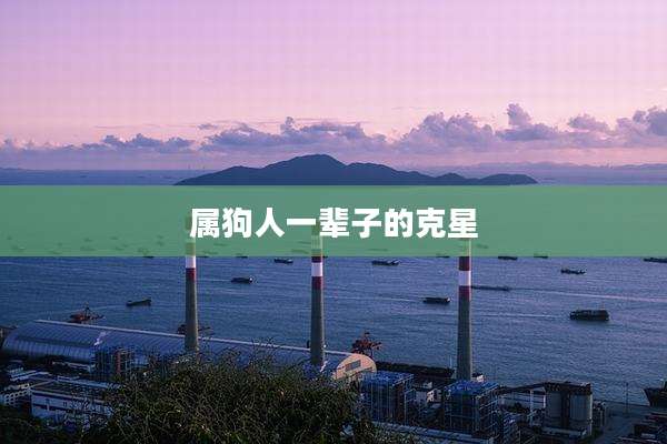 属狗人一辈子的克星