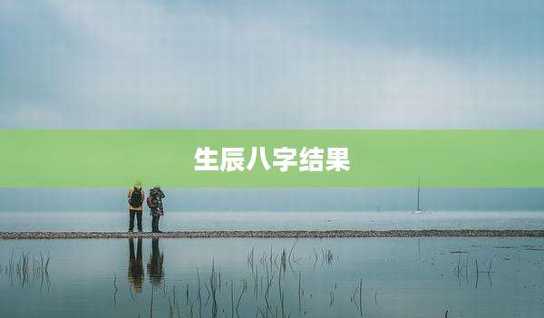 生辰八字结果