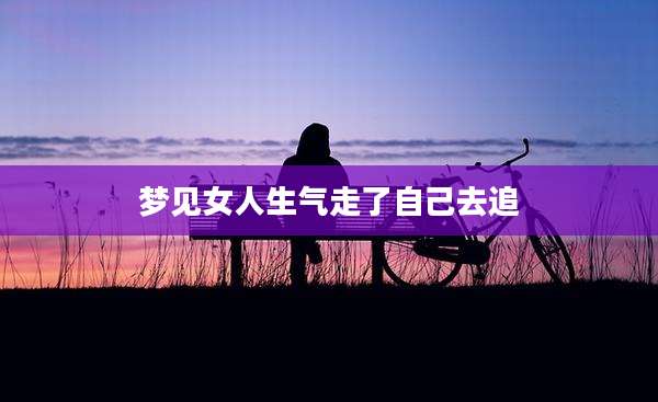 梦见女人生气走了自己去追