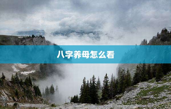 八字养母怎么看