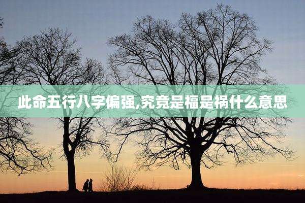 此命五行八字偏强,究竟是福是祸什么意思