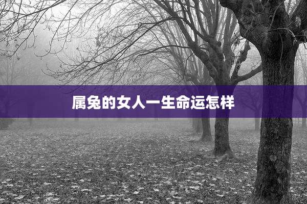 属兔的女人一生命运怎样