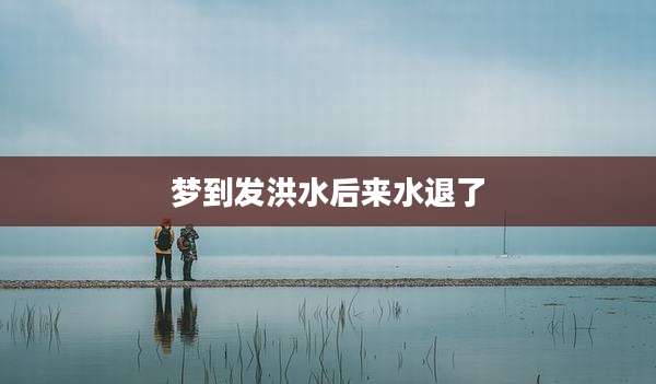 梦到发洪水后来水退了