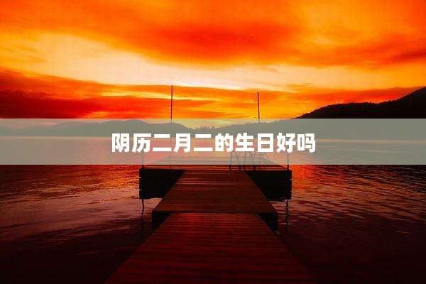 阴历二月二的生日好吗
