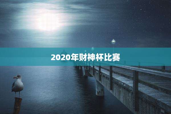 2020年财神杯比赛
