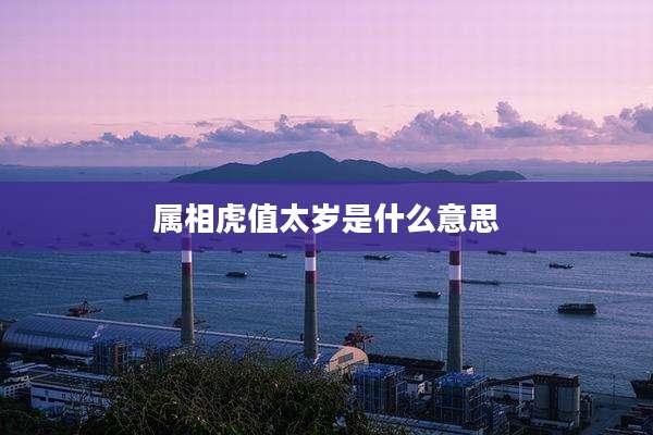 属相虎值太岁是什么意思