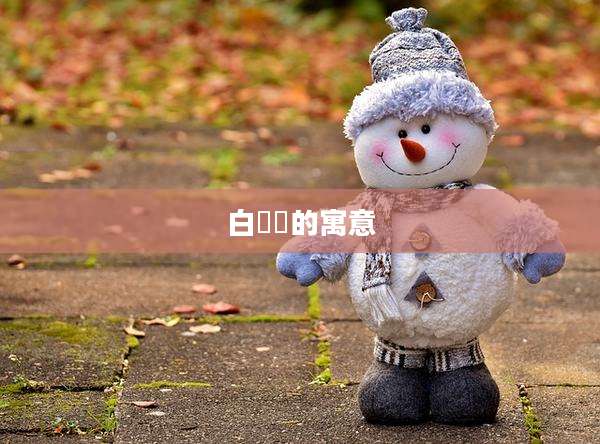 白鹡鸰的寓意